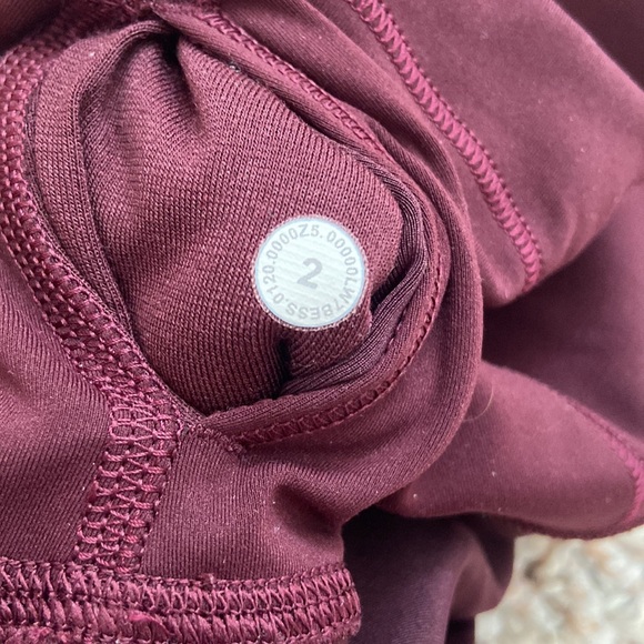 Burgundy Align Shorts (6”) - Picture 4 of 4